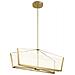 Lampadario Industrial Nordico Calters Alluminio Oro Champagne Led 50.8w 3000k - Foto miniatura 1