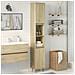 Armadietto Da Bagno Rovere Sonoma 30x30x190cm Legno Multistrato - Foto miniatura 4