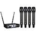 Microfono Wireless Professionale In Confezione Da 4 Con Ricevitore Fisso - Foto miniatura 1