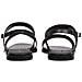 Squared Flat Sandal Sandali Sintetico Scarpe Donna Nero Eu 36, Hw0hw01496 Beh - Foto miniatura 3