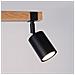 Sollux Lighting Lampada Da Soffitto Fager 2 Nero Sl.1344 - Scandinavo Lampade Da Soffitto Nero/legno Naturale 17.2x38x6 Cm - Foto miniatura 8