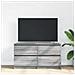 Mobile Tv Grigio Sonoma 100x35x54 Cm In Legno Multistrato - Foto miniatura 3