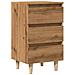 Comodino Rovere Artigianale 40x35x69 Cm In Legno Multistrato - Foto miniatura 2