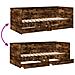 Divano Letto Con Cassetti Senza Materasso Rovere Fumo 75x190 Cm - Foto miniatura 7