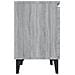 Comodini Con Gambe In Metallo Grigio Sonoma 40x30x50 Cm - Foto miniatura 7