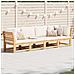 Set Salotto da Giardino 4pz con Cuscini Legno Massello Acacia - Foto miniatura 2