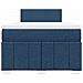 Giroletto a Molle con Materasso Blu 120x190 cm in Tessuto - Foto miniatura 6