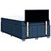 Giroletto a Molle con Materasso Blu 120x190 cm in Tessuto - Foto miniatura 8
