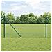 Recinzione in Rete Saldata con 7 Pali a Spillo Verde 1.4x10 m Acciaio - Foto miniatura 2