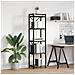 Libreria Rovere fumo 40 x 30 x 153 cm Legno multistrato - Foto miniatura 4