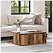 Tavolino da salotto with Drawer Legno antico 80 x 80 x 31 cm - Foto miniatura 4