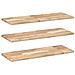 Mensole da Parete 3 pz 80x30x2 cm Legno Acacia Non Trattato - Foto miniatura 1