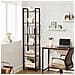 Libreria LLS101B01 in stile loft rustico marrone per soggiorno - Foto miniatura 5