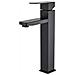 Rubinetto per lavabo da bagno, Blackswan, tipo M106, modello lungo nero, misura 29,8 cm - Foto miniatura 1
