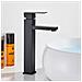 Rubinetto per lavabo da bagno, Blackswan, tipo M106, modello lungo nero, misura 29,8 cm - Foto miniatura 2