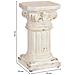 Colonna Decorativa In Magnesio Bianco 25x25x45h Cm - Foto miniatura 3