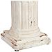 Colonna Decorativa In Magnesio Bianco 25x25x45h Cm - Foto miniatura 5