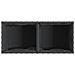Fioriere da Giardino con 2 Vasi Nere 72x30x32 cm in Polyrattan - Foto miniatura 9