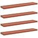 Scaffale da parete 4 pcs Rosso 120 x 23,5 x 4 cm - Foto miniatura 1