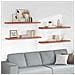 Scaffale da parete 4 pcs Rosso 120 x 23,5 x 4 cm - Foto miniatura 2