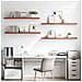 Scaffale da parete 4 pcs Rosso 120 x 23,5 x 4 cm - Foto miniatura 4