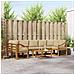 Set di divani da esterno con cuscino 8 pcs Naturale e Beige - Foto miniatura 2