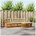 Set di divani da esterno con cuscino 4 pcs Naturale e Beige - Foto miniatura 2