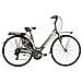Bici Da Donna City Bike Telaio In Alluminio Bicicletta Misura 28 Linea Dea Cambio 6v Dea28d6v Completa Di Accessori E Luci A Led - 44 Titanio Rosso - Foto miniatura 1