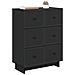 Mobile con Cassetti Nero 66 x 34,5 x 90 cm Legno ingegnerizzato - Foto miniatura 2