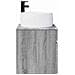 Mobile lavabo da parete Sonoma grigio 49 x 44,5 x 66 cm - Foto miniatura 2