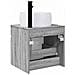Mobile lavabo da parete Sonoma grigio 49 x 44,5 x 66 cm - Foto miniatura 3