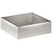 Vaso da giardino Argento 100 x 100 x 30 cm Acciaio Inox - Foto miniatura 1