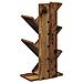 Libreria ad Albero 4 Ripiani 30 x 18 x 60 cm Legno antico - Foto miniatura 6