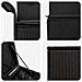 Set di divani 5 pz Nero Rattan sintetico e Acciaio - Foto miniatura 5