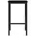 Tavolo da bar 52 x 52 x 110 cm Legno ingegnerizzato Rovere Nero - Foto miniatura 3