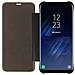 Custodia A Libro Clear View Specchio Per Samsung Galaxy S8 - Nera - Foto miniatura 3