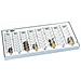 '""'tavolo Per Contare Grigio Chiaro 33,3 X 18,3 X 3,1 Cm""'' - Foto miniatura 2