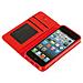 Wallet Folio Case, Cover A Libro - Apple Iphone 5 / 5s / Se - Rosso - Foto miniatura 3