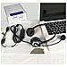 Filo Usb Cuffie Stereo Con Microfono A Cancellazione Di Rumore E Controlli In Linea Uc Affari Auricolare Per Skype Softphone Call Center Crystal Clear Chat Super Leggero Ultra Comfort (uc602)  - Foto miniatura 4