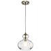 Lampada A Sospensione A 1 Luce, Nichel Spazzolato, E27 - Foto miniatura 1