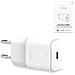White Carica Batterie Da Rete 20w Usb-c Fast Charger Power Delivery | Bianco - Foto miniatura 1