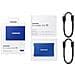 SSD Portatile 500 GB Serie T7 Interfaccia Usb 3.2 Blu - Foto miniatura 4