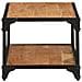 Tavolino Da Salotto 90x45x35 Cm In Legno Massello Di Acacia - Foto miniatura 3