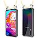 Catena Di Telefoni Cellulari Compatibile Con Samsung Galaxy A70 In Crema Beige - Coperchio Protettivo In Silicone Con Anelli D'argento, Cinturino In Corda E Custodia Staccabile - Foto miniatura 7
