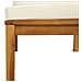 Set Divani da Giardino 5 pz con Cuscini Crema in Legno Acacia - Foto miniatura 2