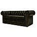 Divano Chesterfield Letto Chesterfield First Class - 3 Posti - Cloudy Verde - Pelle - Foto miniatura 4