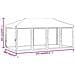 Tenda Per Feste Pieghevole Con Pareti Laterali Blu 3x6 M - Foto miniatura 4