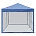 Tenda Per Feste Pieghevole Con Pareti Laterali Blu 3x6 M - Foto miniatura 7