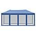 Tenda Per Feste Pieghevole Con Pareti Laterali Blu 3x6 M - Foto miniatura 9
