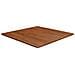 Piano Tavolo Quadrato Marrone Scuro 80x80x1,5cm Rovere Trattato - Foto miniatura 1